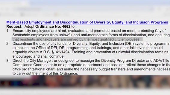 City of Scottsdale council members vote to end DEI practices