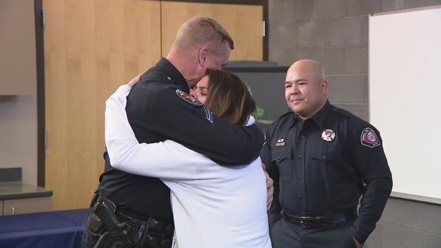 Woman saved from burning truck along US 60 meets her rescuers