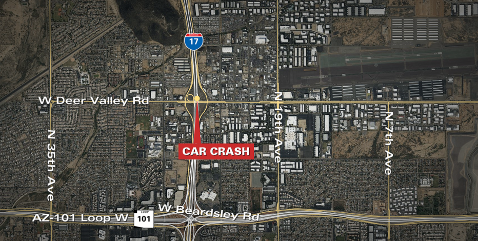 Several injured in crash along I-17 near Deer Valley Road in Phoenix