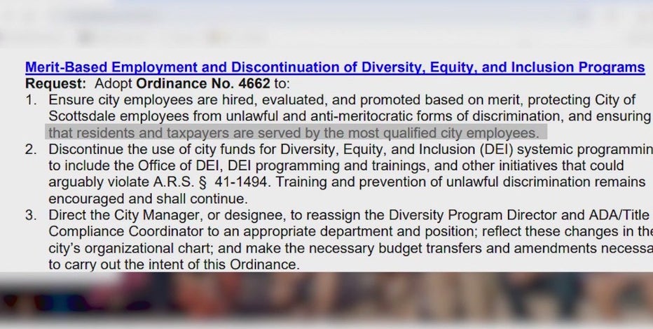 City of Scottsdale council members vote to end DEI practices
