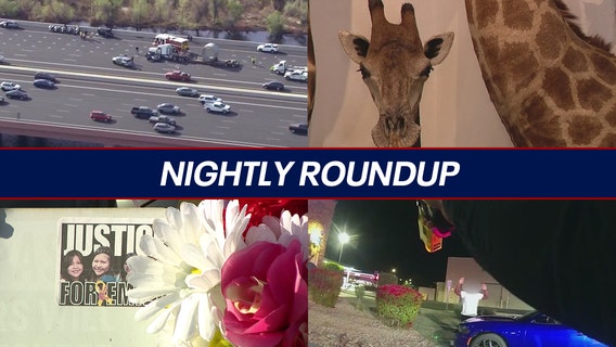 Crash leaves 4 injured on Loop 202; Giraffe spotted in the streets of Detroit | Nightly Roundup