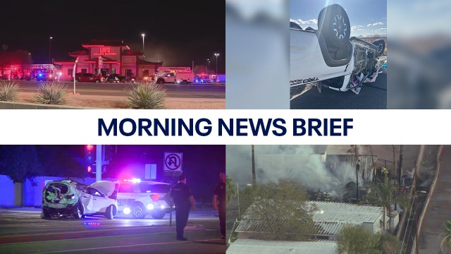 Fire destroys Mesa mobile home; multi-car crash sends children to the hospital | Morning News Brief