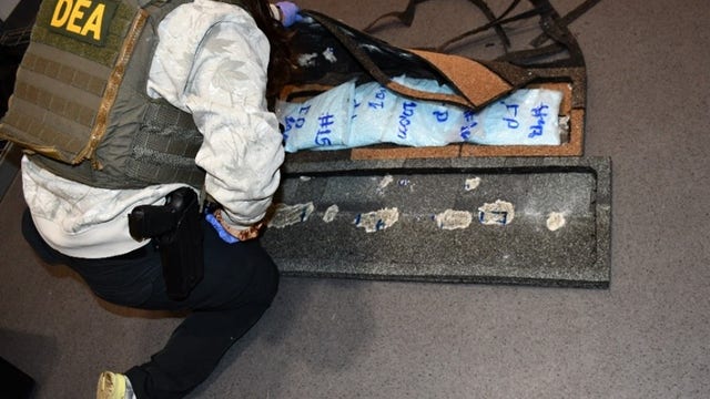 Roof shingle packaging used to hide fentanyl pills; 2 arrested