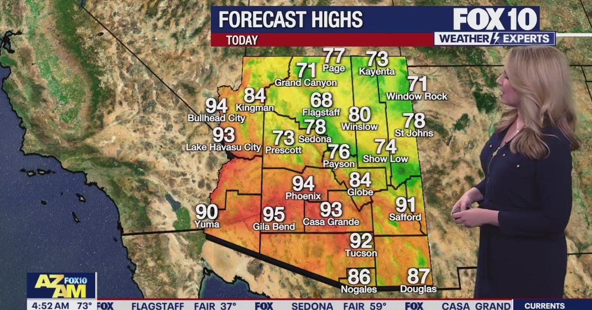 Arizona weather forecast: Highs in the 90s despite cloud cover in ...