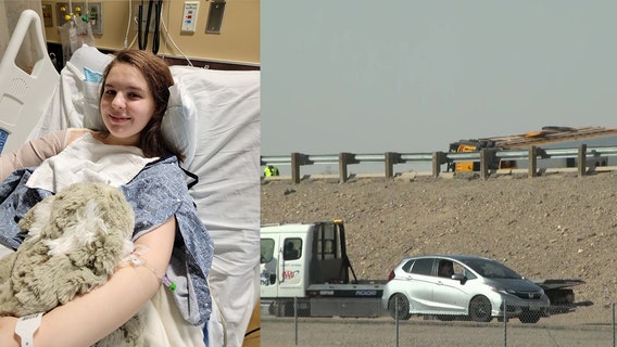 Teenager faces long road to recovery after SUV hits school bus, flipping it on its side