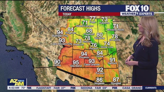 Arizona weather forecast: Highs in the 90s despite cloud cover in Phoenix