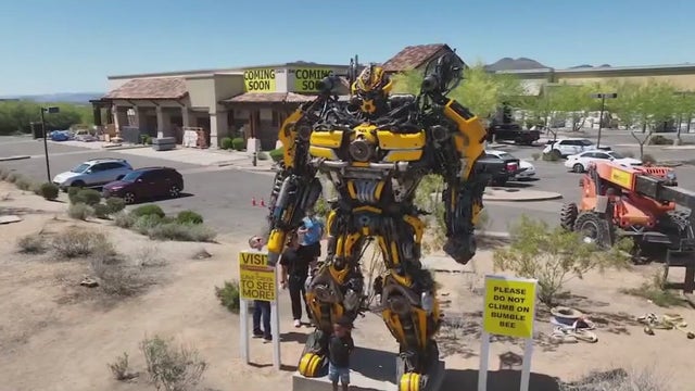 Bumblebee look-alike sits at Carefree intersection