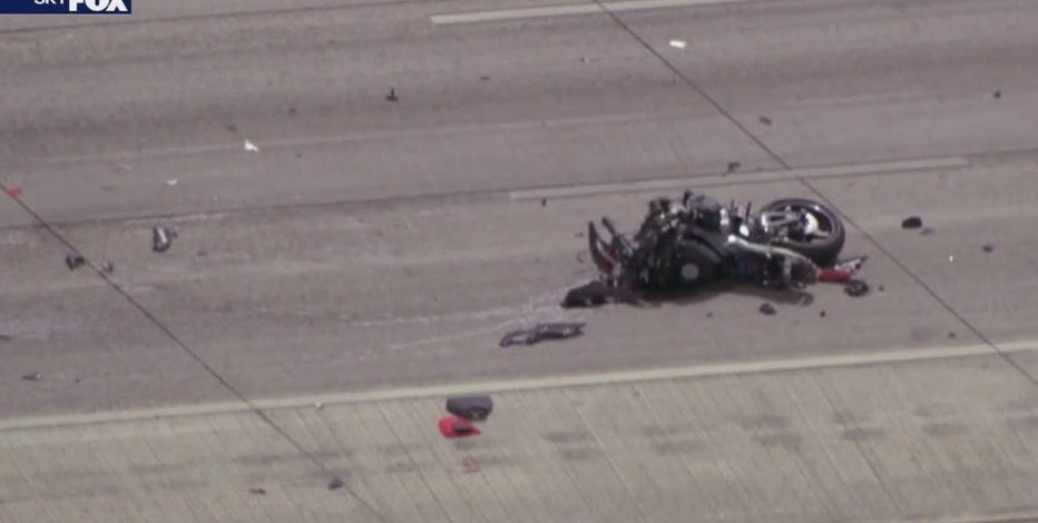 DPS: Motorcyclist crashes into semi after failing to stop for trooper on I-10