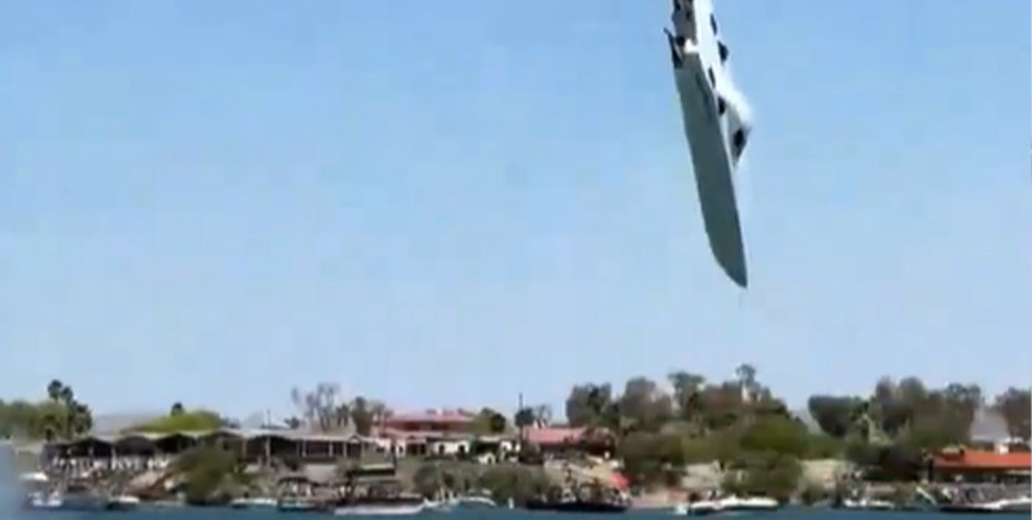 Speedboat flips in Lake Havasu as racers attempt to break speed record