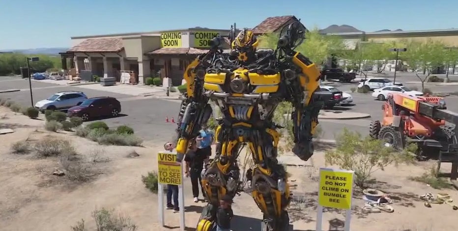 Bumblebee look-alike sits at Carefree intersection