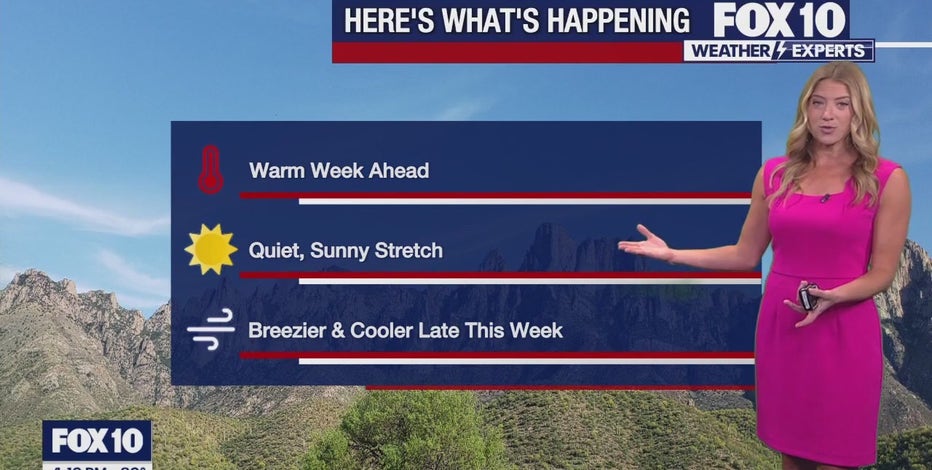 Arizona weather forecast: Temps back in the 90s in Phoenix