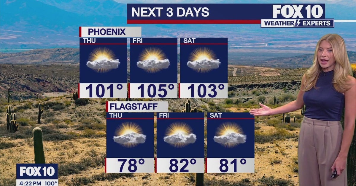 Arizona weather forecast: Hot stretch continues in Phoenix | FOX 10 Phoenix