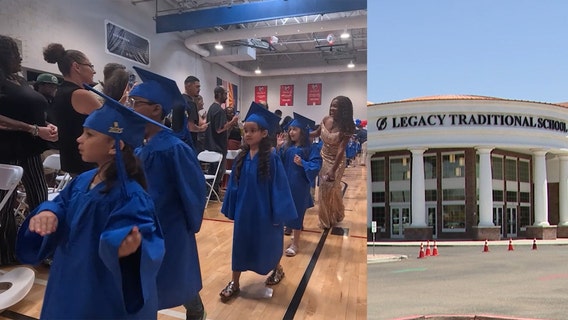 Legacy Traditional School hosts full Kindergarten graduation ceremony in west Phoenix
