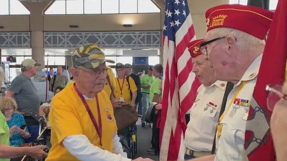 Honor Flight thanks military vets with trip to Washington D.C. to tour the nation's monuments and memorials