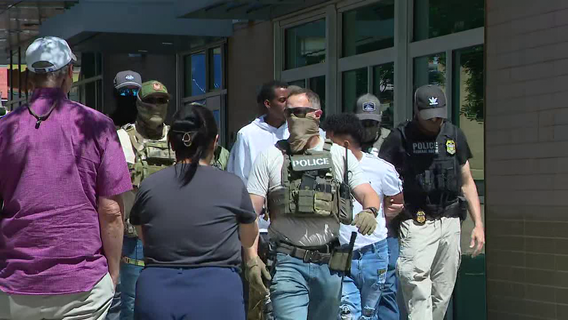 ICE agents take people into custody at downtown Phoenix courthouse