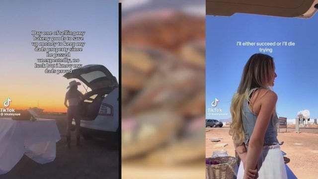 Woman goes viral on TikTok selling baked goods to raise money after her dad's death