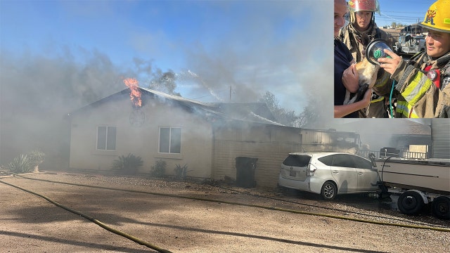 House fire in Phoenix displaces family of 4 and a dog