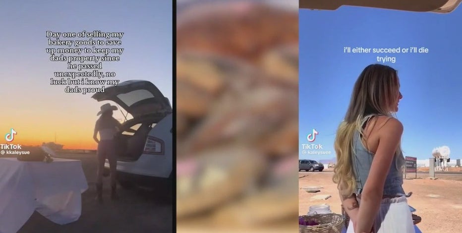 Woman goes viral on TikTok selling baked goods to raise money after her dad's death