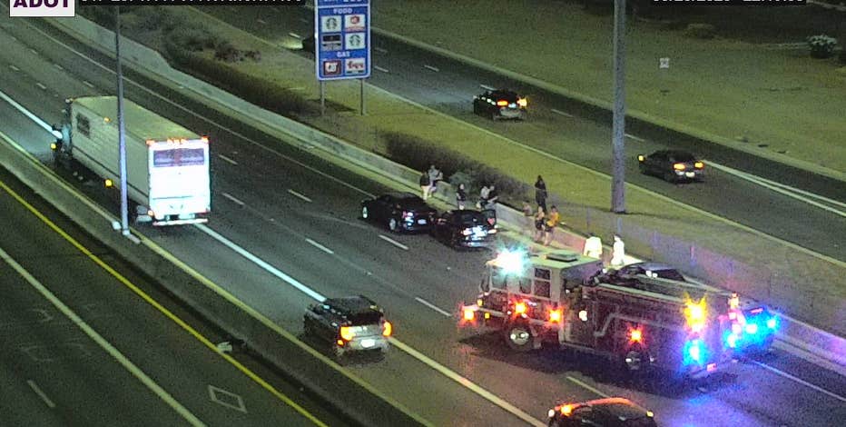 Four crashes within an hour on Interstate 17 southbound