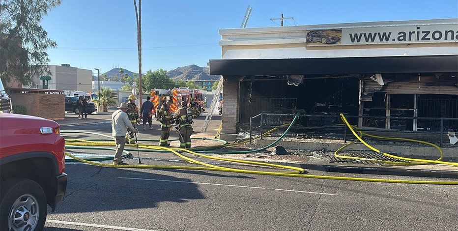 Classic muscle cars burned in Phoenix showroom fire