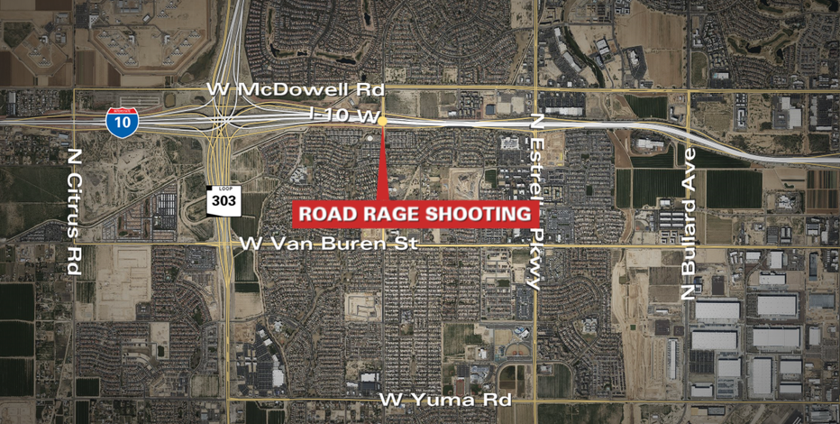 Driver hurt in Goodyear road rage shooting, DPS says