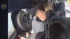Police car hits suspect allegedly reaching for a gun after burglary