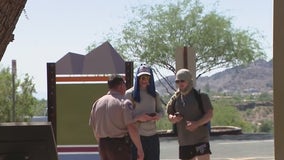 Park rangers at Camelback Mountain work to inform hikers of hot temp dangers