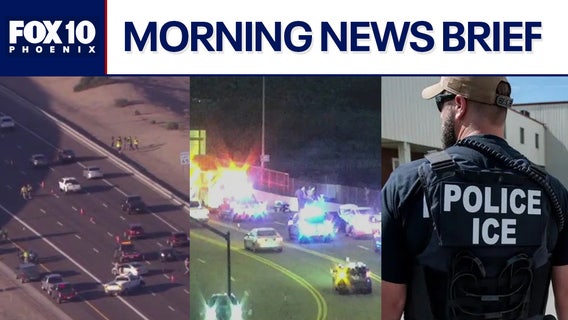 Pedestrian hit by cars on I-10; police chase ends in Mesa l Morning News Brief