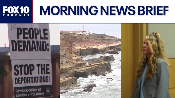 Anti-ICE protest in Phoenix; Arizona-bound plane crashes in California l Morning News Brief