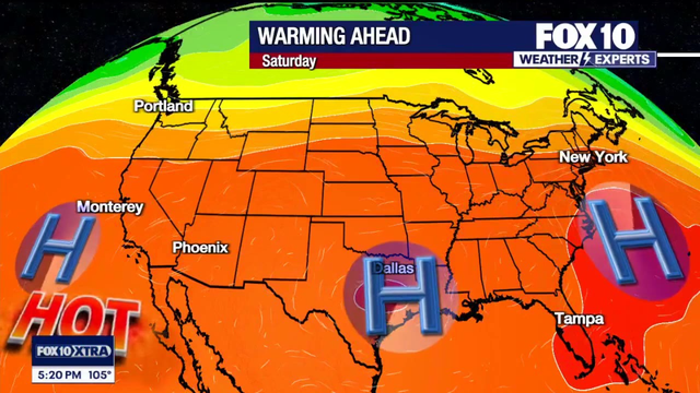 Arizona weather forecast: Temps on the rise into the weekend in Phoenix