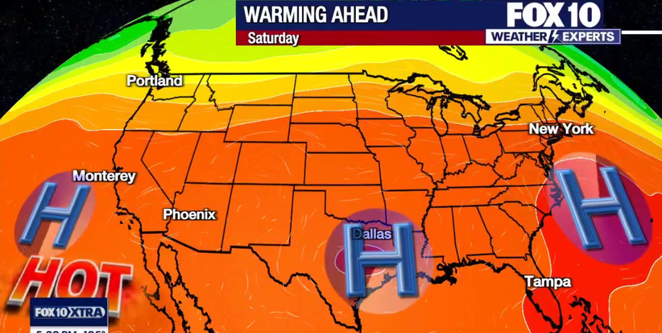 Arizona weather forecast: Temps on the rise into the weekend in Phoenix