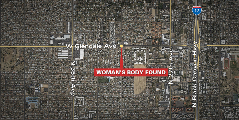 Woman's body found in a residential alleyway in Phoenix