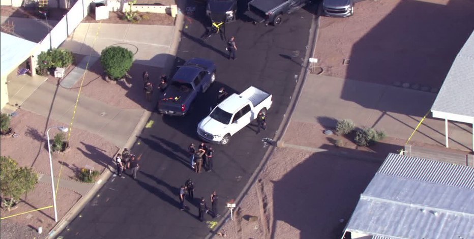 No officers hurt in Mesa police shooting; suspects in custody