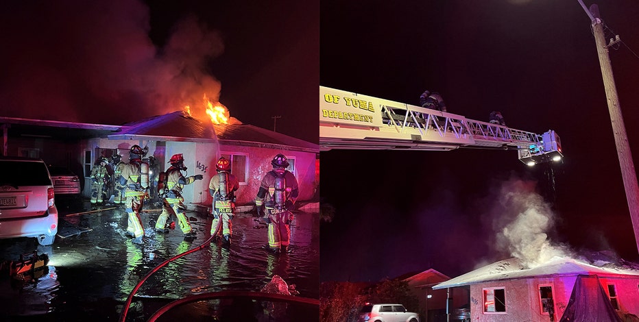 Two Arizonans with gunshot wounds pulled out of a burning home