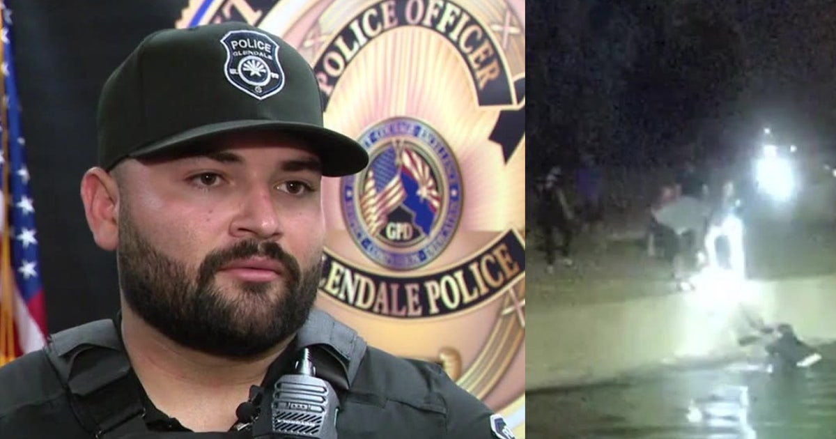 Arizona officer jumps in canal to save dog | FOX 10 Phoenix