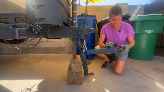 Mesa woman's invention aims to stop wildfires caused by dragging chains