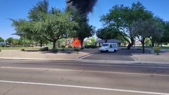 Surprise PD investigating playground fire