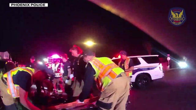 Bodycam video captures rescue of pinned motorcyclist in Phoenix