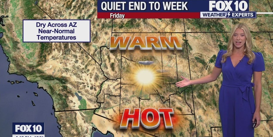 Arizona weather forecast: Temperatures climbing as rain chances disappear
