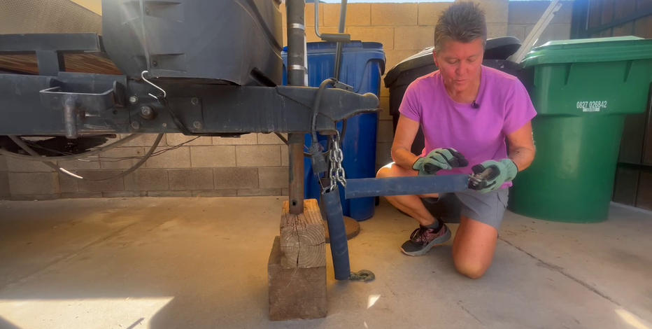 Mesa woman's invention aims to stop wildfires caused by dragging chains