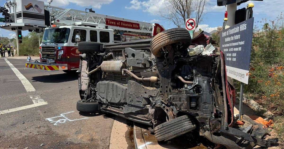 3 hurt, 1 in critical condition after Fountain Hills crash | FOX 10 Phoenix