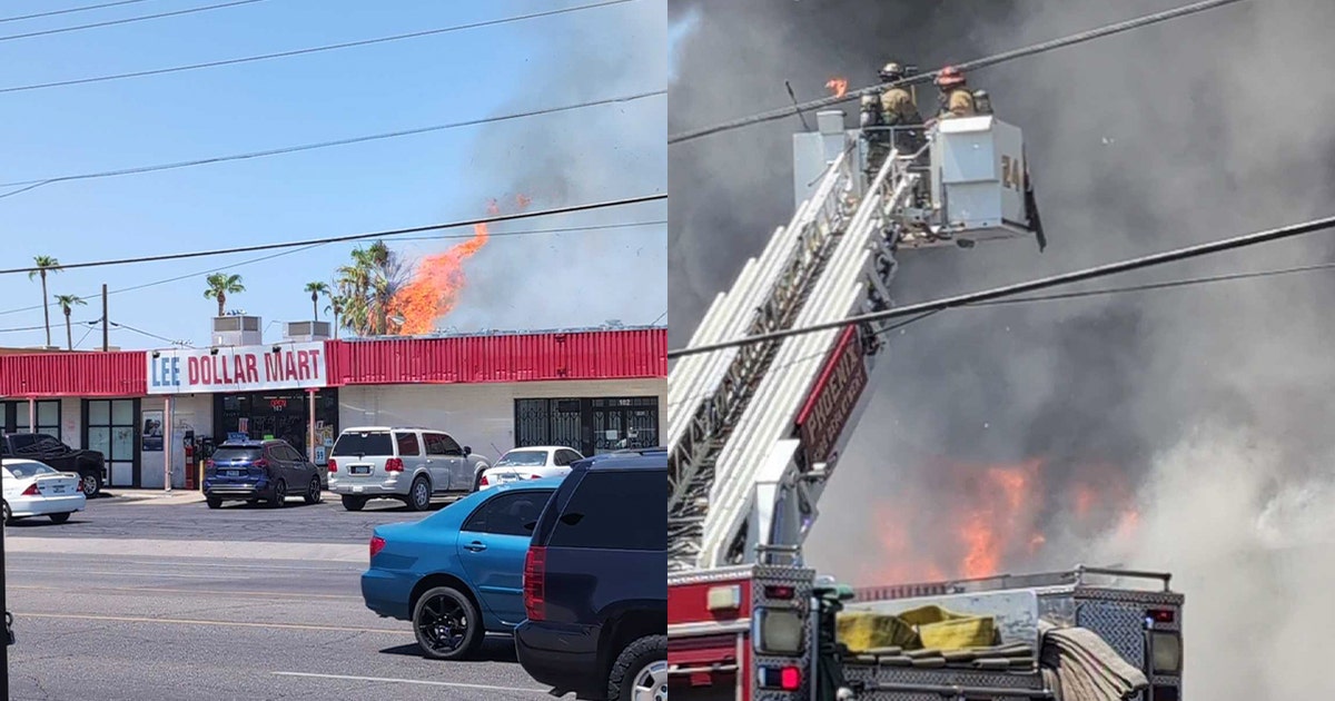 Phoenix firefighter taken to hospital following building fire | FOX 10 ...
