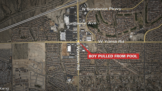 Buckeye boy pulled from pool during family gathering in critical condition