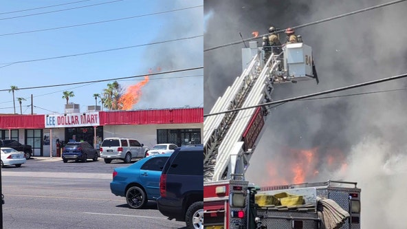 Phoenix firefighter hospitalized following fire