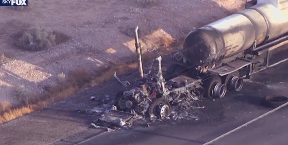 Driver hospitalized after crashing into tanker truck carrying bleach: MCSO