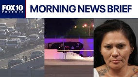 Driver slams into block wall after pursuit, crash causes delays on I-10 l Morning News Brief