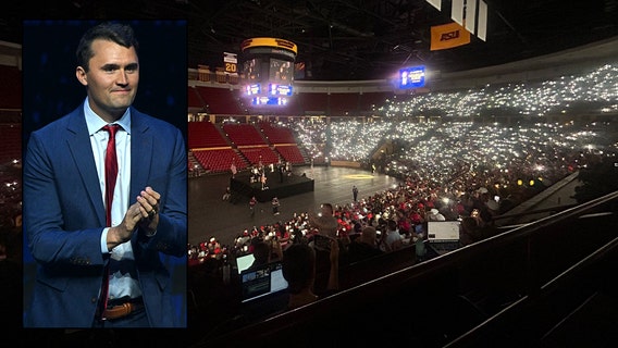 Charlie Kirk vigil held at ASU's Desert Financial Arena in Tempe