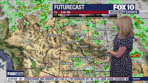 Arizona weather forecast: Isolated showers moving in early this week