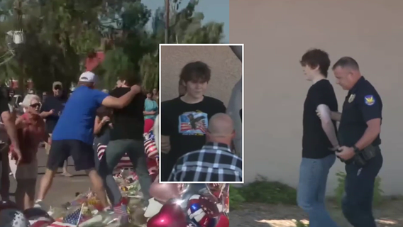 Charlie Kirk memorial at Turning Point USA HQ in Phoenix destroyed, suspect arrested