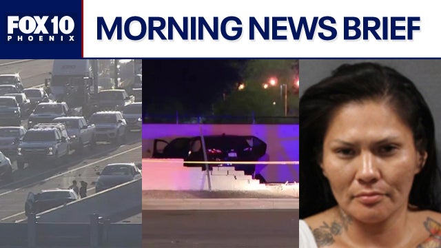 Driver slams into block wall after pursuit, crash causes delays on I-10 l Morning News Brief